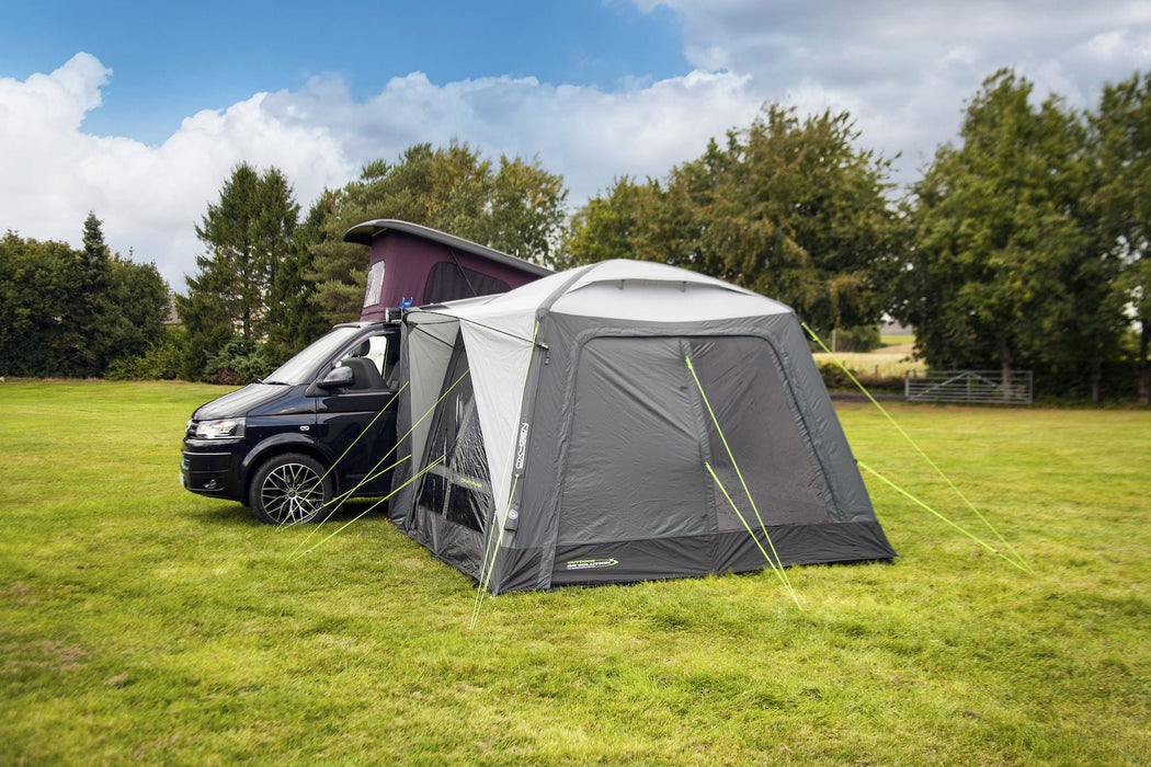 Outdoor Revolution Cayman Air Low - Inflatable Drive Away Awning - front door view