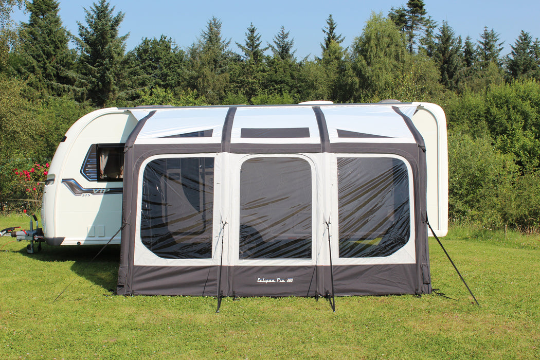 Outdoor Revolution Eclipse Pro 380 Inflatable Caravan Awning external photo from the front