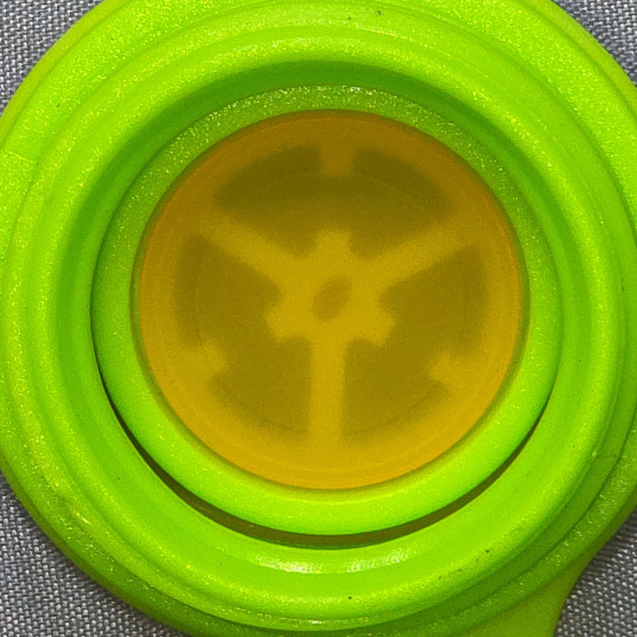Outdoor Revolution Rock ’n’ Roll King Campervan Self-Inflating Mat - product image, showing extreme close-up of air valve with inner cap in place