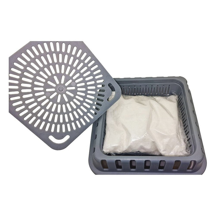 Outdoor Revolution Room Dehumidifier with 1kg Desiccant - product image, shown from above with desiccant inside and detached lid