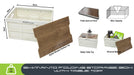 Outdoor Revolution Shimanto Folding Camping Storage Box with Table Top - product image, showing expanded box with lid and collapsed box, plus capacity and storage demonstrations