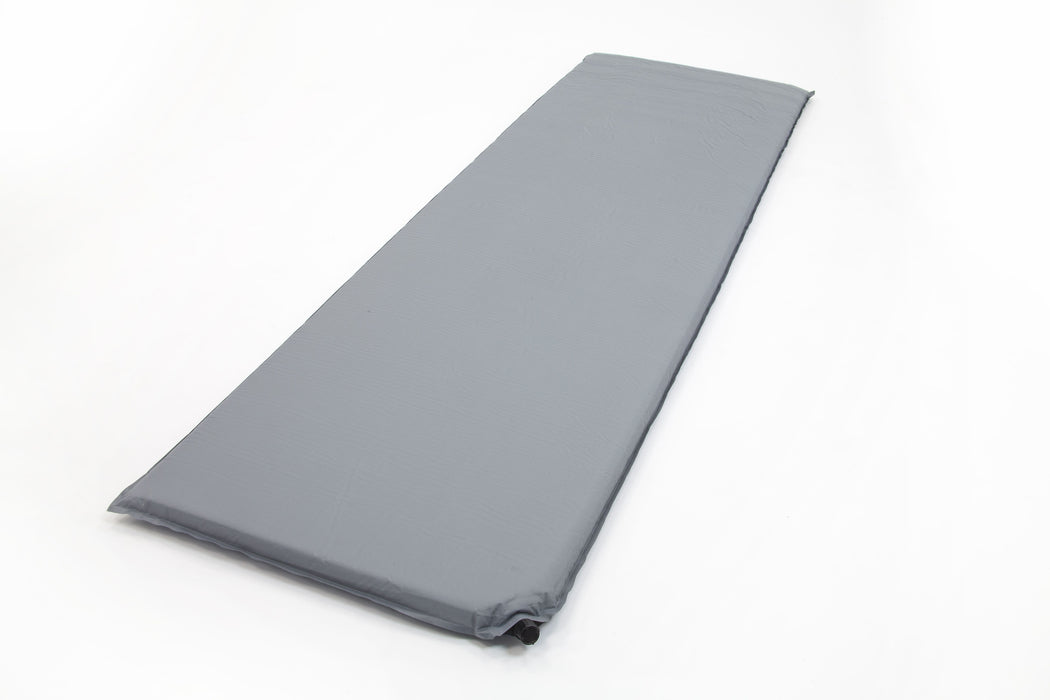 A single ORSM0013 self-inflating Outdoor Revolution Siena mattress in grey underside