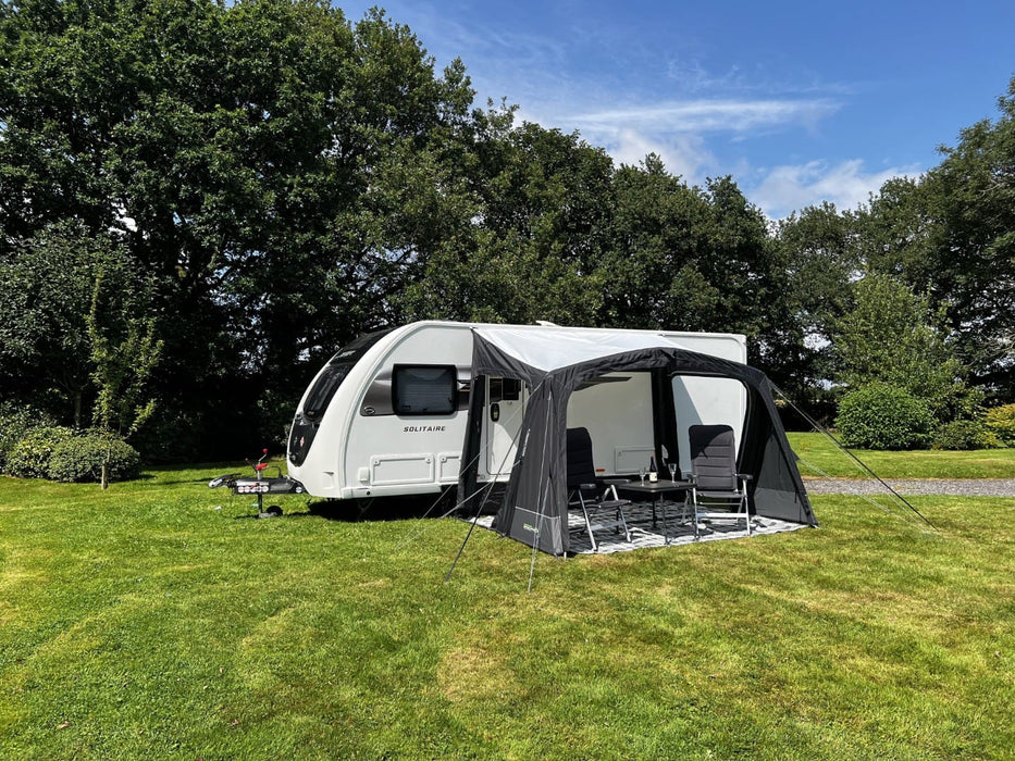 Outdoor Revolution Sport Pro Canopy 330 front view with open doors as a canopy