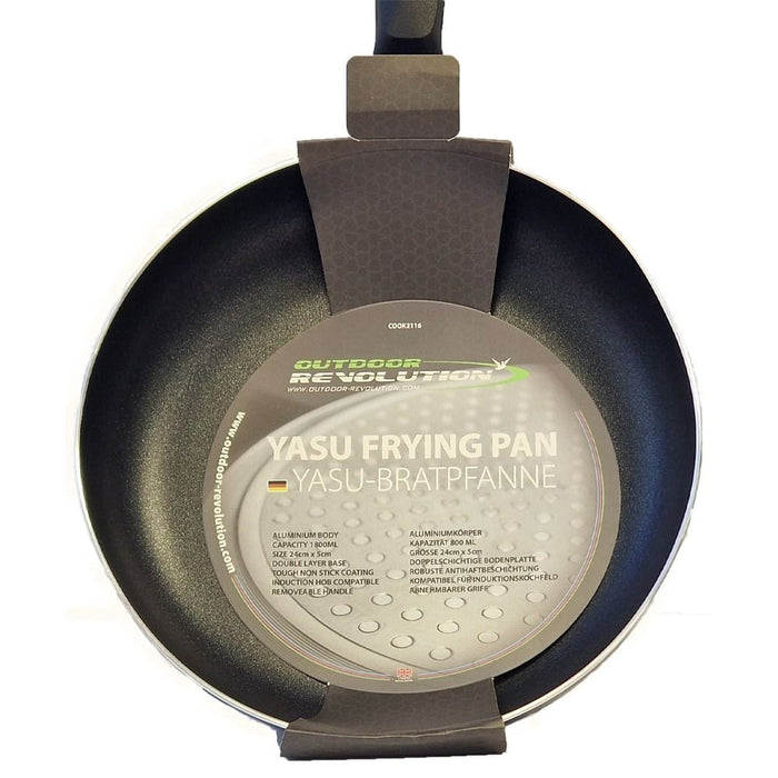 Outdoor Revolution Yasu Frying Pan – 24cm Induction Compatible - product image, showing pan sealed