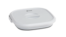 Outwell 9 Litre Collapsible Square Bucket - product image, showing bucket collapsed with lid attached