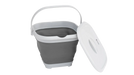 Outwell 9 Litre Collapsible Square Bucket - product image, showing bucket with lid removed