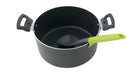 Outwell Adana Utensil Set  image showing how the spoon sits in saucepan