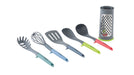 Outwell Adana Utensil Set  feature image of each utensil laying out with grater on the end. 