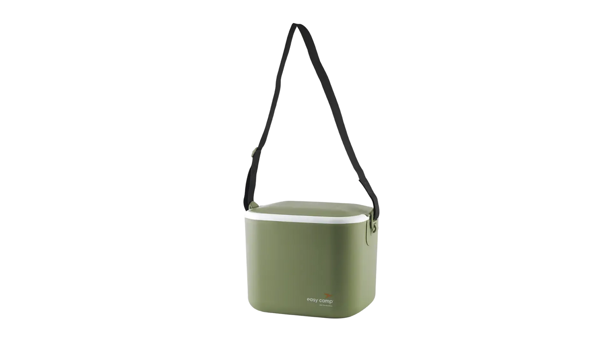 Outwell Arctic Poppy 14 Litre Camping Coolbox - product image, shown with carry strap fully extended