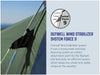 Outwell Armona Campervan Drive Away Awning - product Outwell wind stabiliser system force 9 infographic