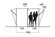 Outwell Armona Campervan Drive Away Awning - product diagram with dimensions