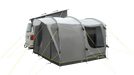 Outwell Armona Campervan Drive Away Awning - product image, showing awning attached to vehicle from rear side angle