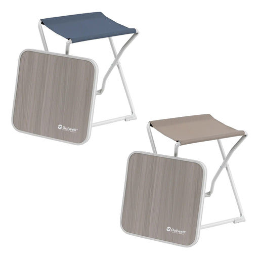 Outwell Baffin 3-in-1 Stool Table Footrest Multi-Use Camping Furniture - main product image, showing both colour variants