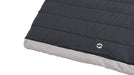 Outwell Campion Single Duvet - Grey feature image showing top of the duvet with logo and light grey top