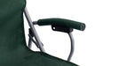 Outwell Campo Chair with Padded Armrests & Oversized Feet - Forest Green feature image showing armrest with padded wrap