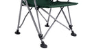 Outwell Campo Chair with Padded Armrests & Oversized Feet - Forest Green feature image showing  close up of chair frame under seat