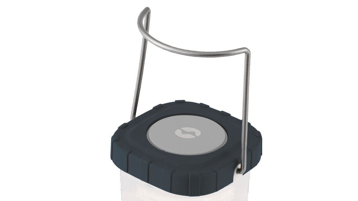 Outwell Carnelian 1000 LED Lantern - Shadow Blue feature image of handle