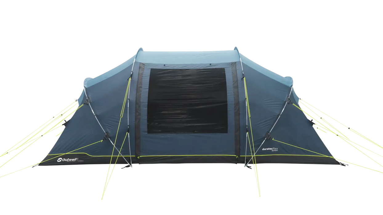 Outwell Casagrande 4 Person Tunnel Family Tent - product image, showing tent from front view with door closed