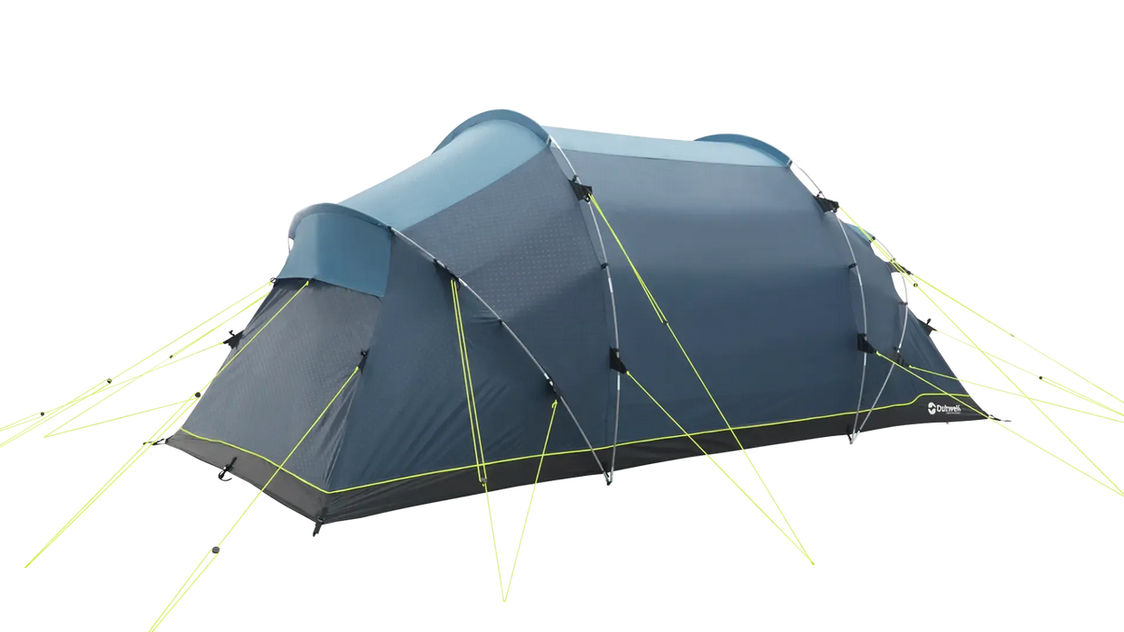 Outwell Casagrande 4 Person Tunnel Family Tent - product image, showing tent from rear-left side view