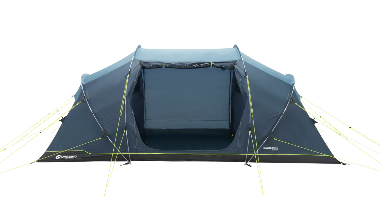 Outwell Casagrande 4 Person Tunnel Family Tent - product image, showing tent from front view with door open