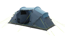 Outwell Casagrande 4 Person Tunnel Family Tent - product image, showing tent from front-right side view with door open