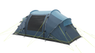Outwell Casagrande 4 Person Tunnel Family Tent - product image, showing tent from front-right side view with door closed
