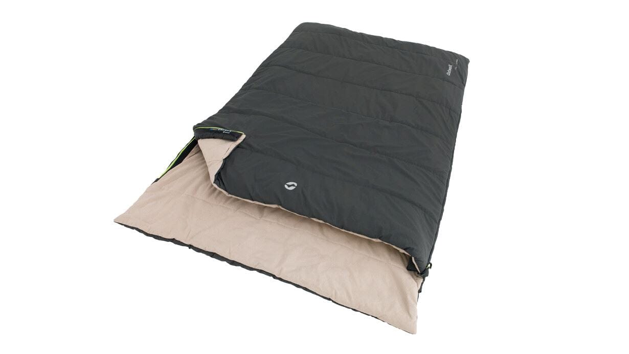 Outwell Celestial Lux Double Sleeping Bag - product image, shown partially zipped