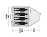 Outwell Cloud 4 - Lightweight 4-Person Dome Tent - product floorplan diagram