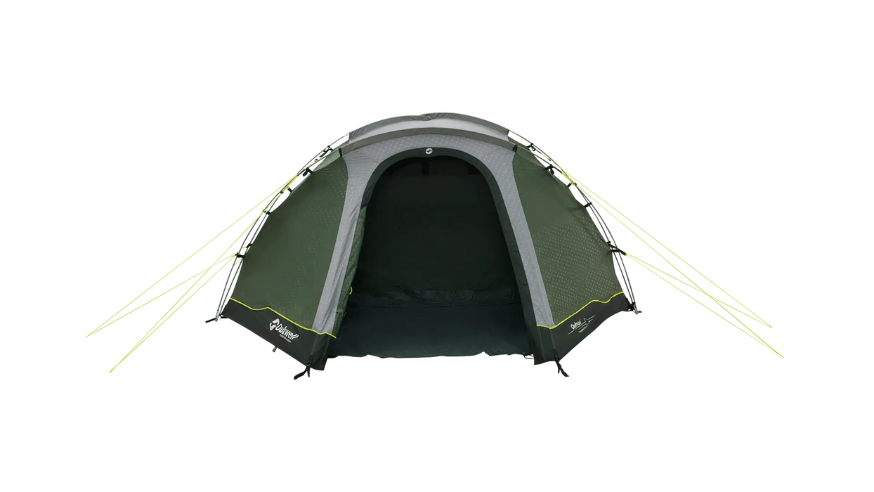 Outwell Cloud 4 - Lightweight 4-Person Dome Tent - product image from front view with front door open
