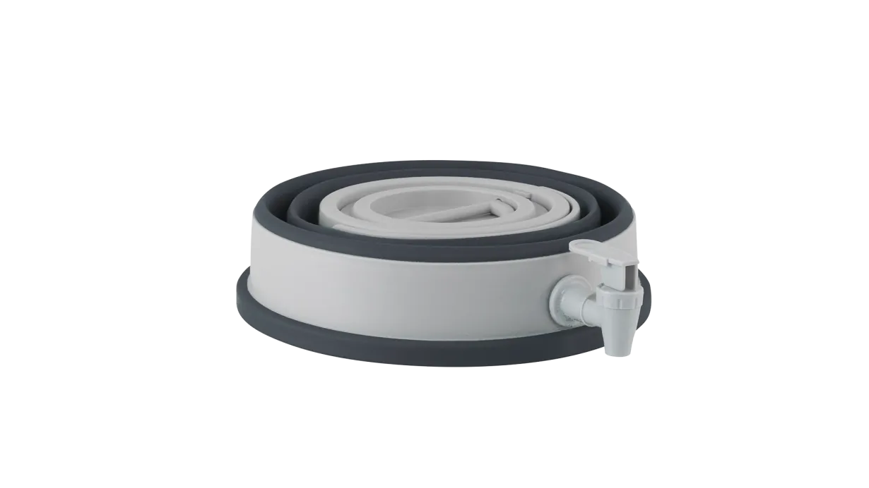 Outwell Collaps 6 Litre Camping Water Carrier - product image, showing carrier collapsed completely flat