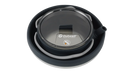 Outwell Collaps Tea Time 1.5L Collapsible Camping Kettle - product image, showing bird's eye view of collapsed kettle