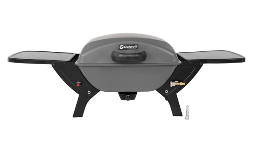 Outwell Colmar Gas Grill BBQ feature image with as connection on ground
