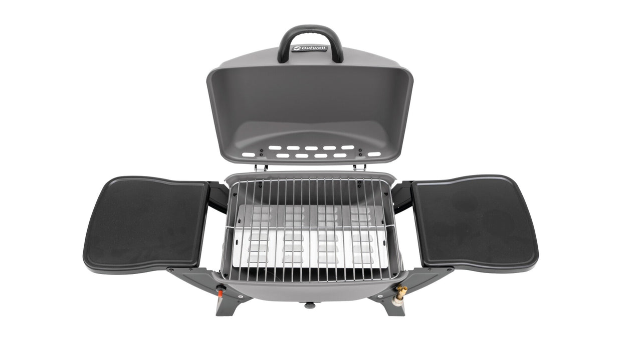 Outwell Colmar Gas Grill BBQ main feature from top view