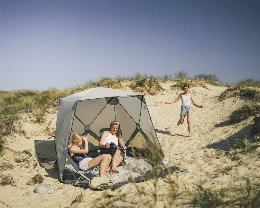 Outwell Compton Fibreglass Beach Shelter - lifestyle image