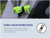 Outwell Compton Fibreglass Beach Shelter - product Outwell guyline retainer system infographic