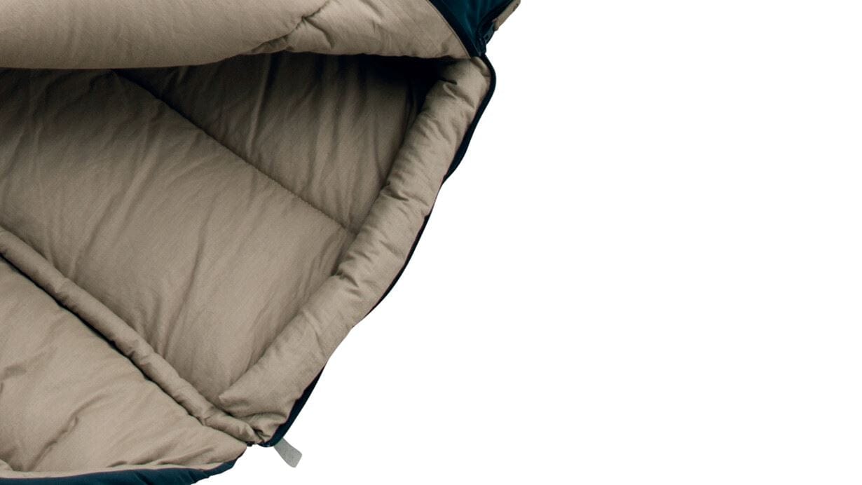 Outwell Constellation Lux Double Sleeping Bag - product image, close-up of product internal material