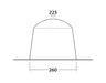 Outwell Dakota Freestanding Outdoor Camping Shelter - product front view diagram with dimensions