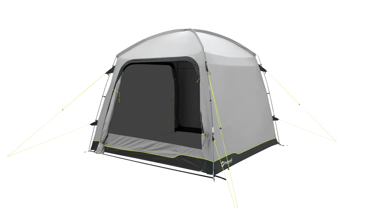 Outwell Dakota Freestanding Outdoor Camping Shelter - product image, taken from front-right side view with front door open