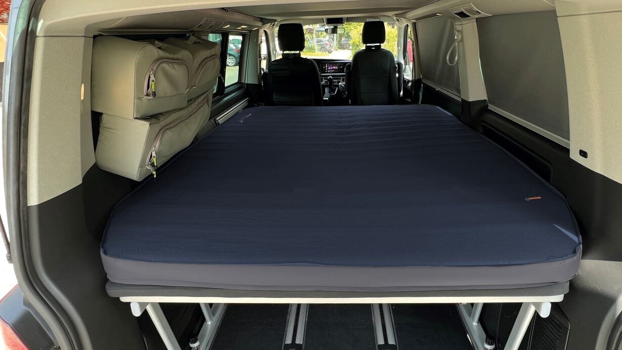 Outwell Dreamboat Campervan Wide Self-Inflating Mattress - shown fitted inside vehicle
