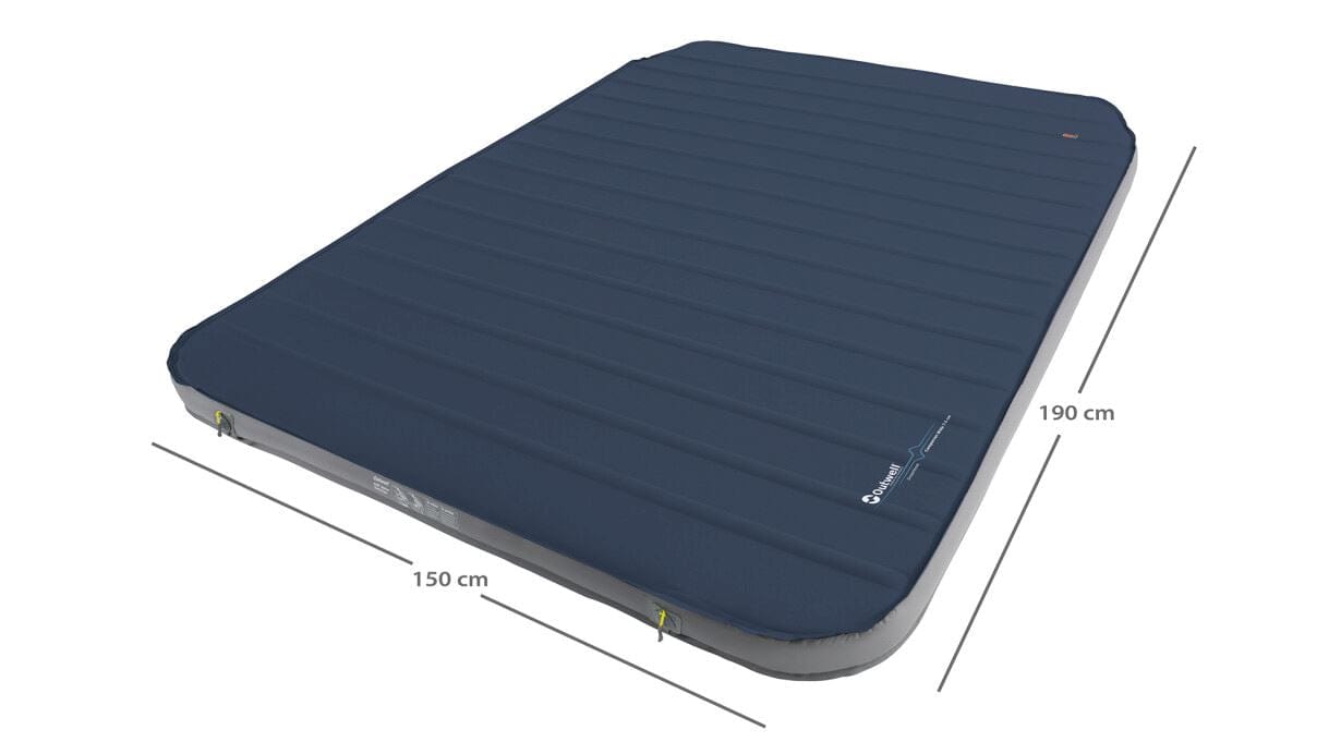 Outwell Dreamboat Campervan Wide Self-Inflating Mattress - product image with dimensions