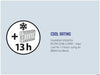 Outwell Eagle Van Cooler 15 Litre Camping Cool Bag - product 13-hour cool rating infographic