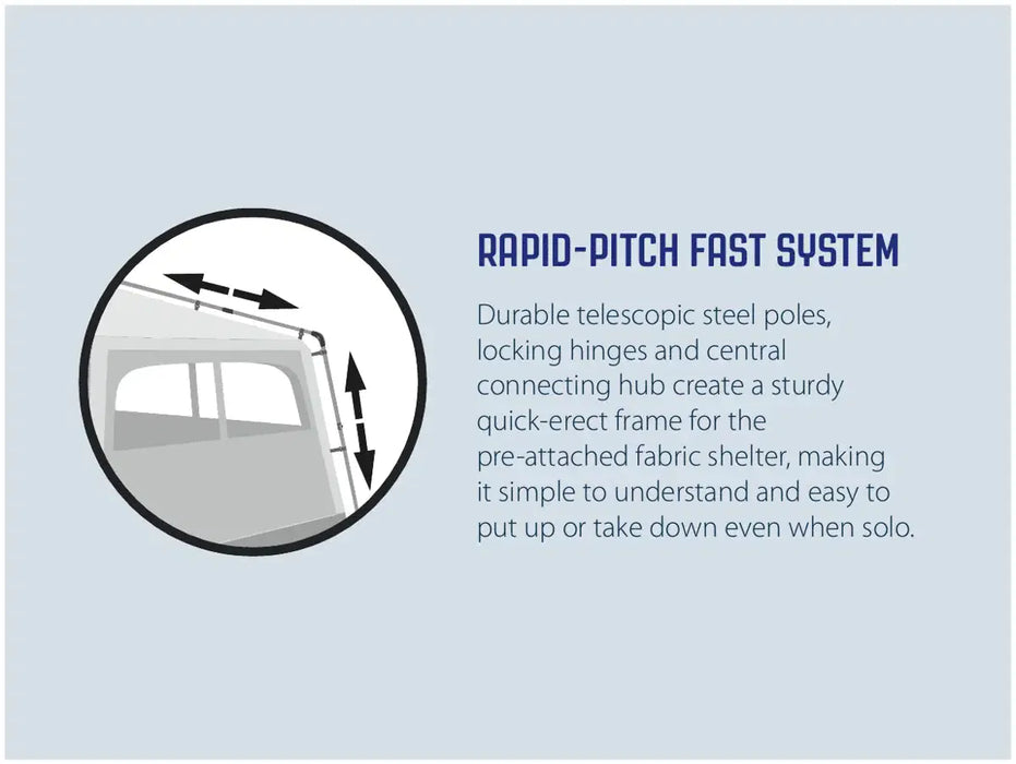 Outwell Fastlane 300 Steel Frame Freestanding Camping Shelter