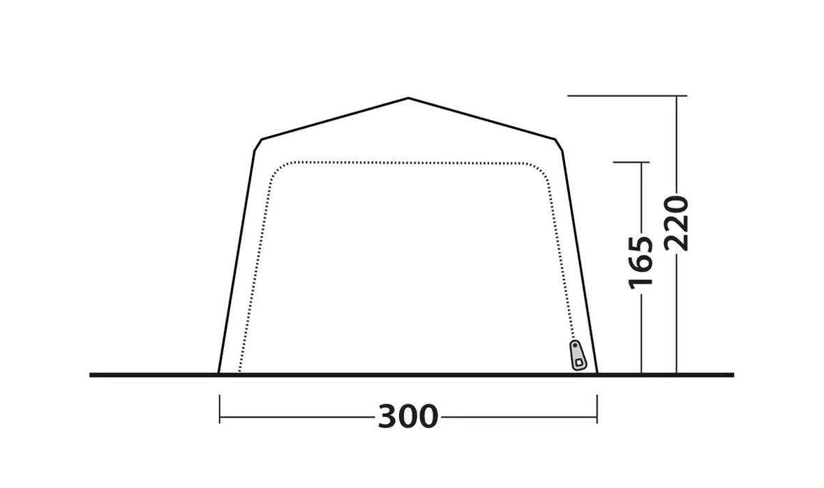 Outwell Fastlane 300 Steel Frame Freestanding Camping Shelter