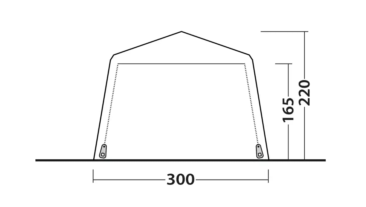 Outwell Fastlane 300 Steel Frame Freestanding Camping Shelter