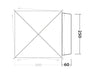 Outwell Fastlane 300 Waterproof Vehicle Awning Connector - product diagram with dimensions