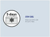Outwell Fulmar 60 Litre Non Electric Coolbox - product 'stay cool' infographic