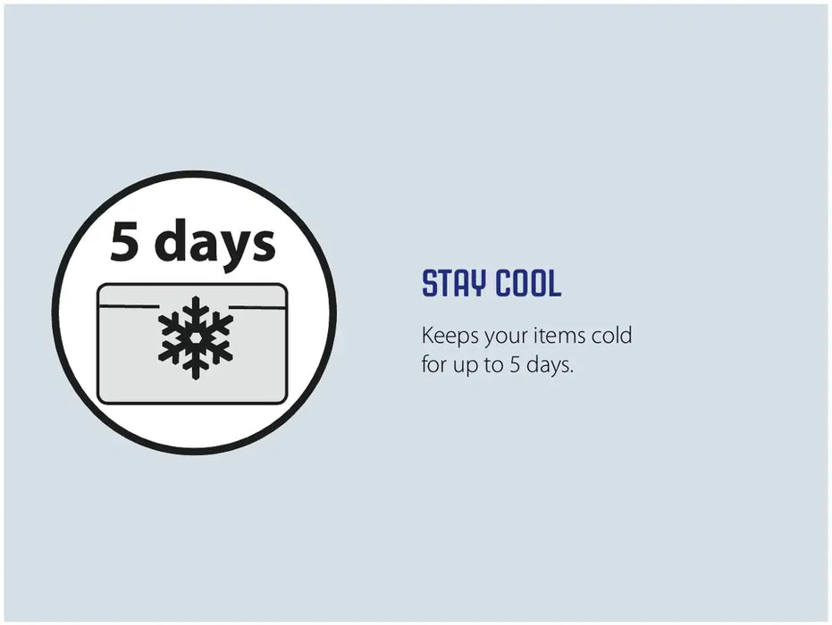 Outwell Fulmar 60 Litre Non Electric Coolbox - product 'stay cool' infographic