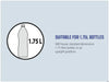 Outwell Fulmar 60 Litre Non Electric Coolbox - product 'suitable for 1.75 litre bottles' infographic