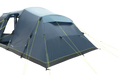Outwell Hornet 5 Person Inflatable Family Tent - product image, shown from rear-left view, highlight air vent and guylines