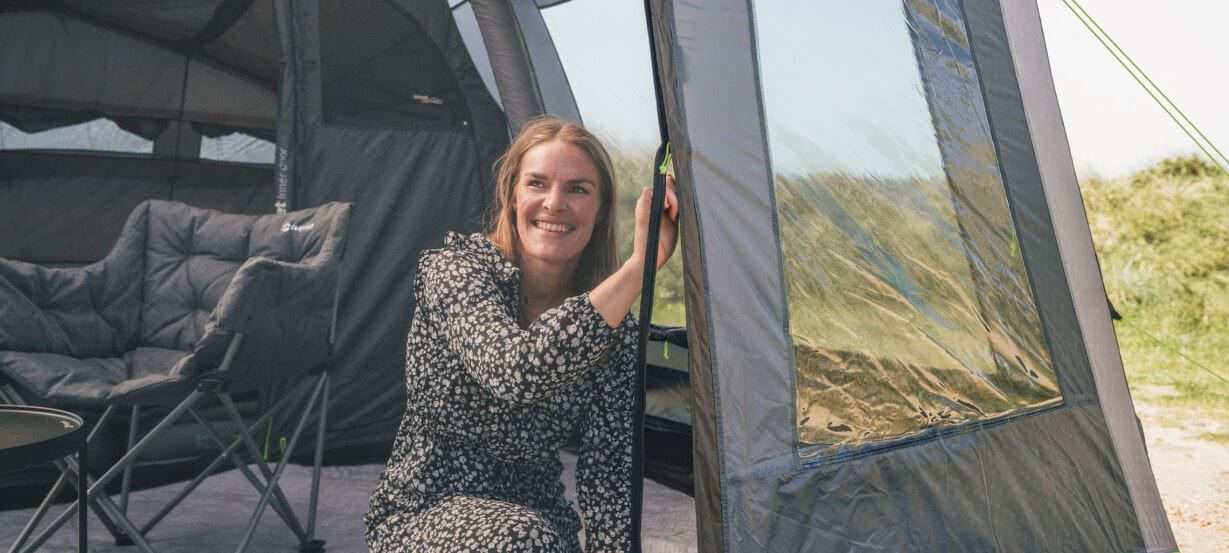 Outwell Michigan 4 Air Inflatable 4-Person Tent - lifestyle image